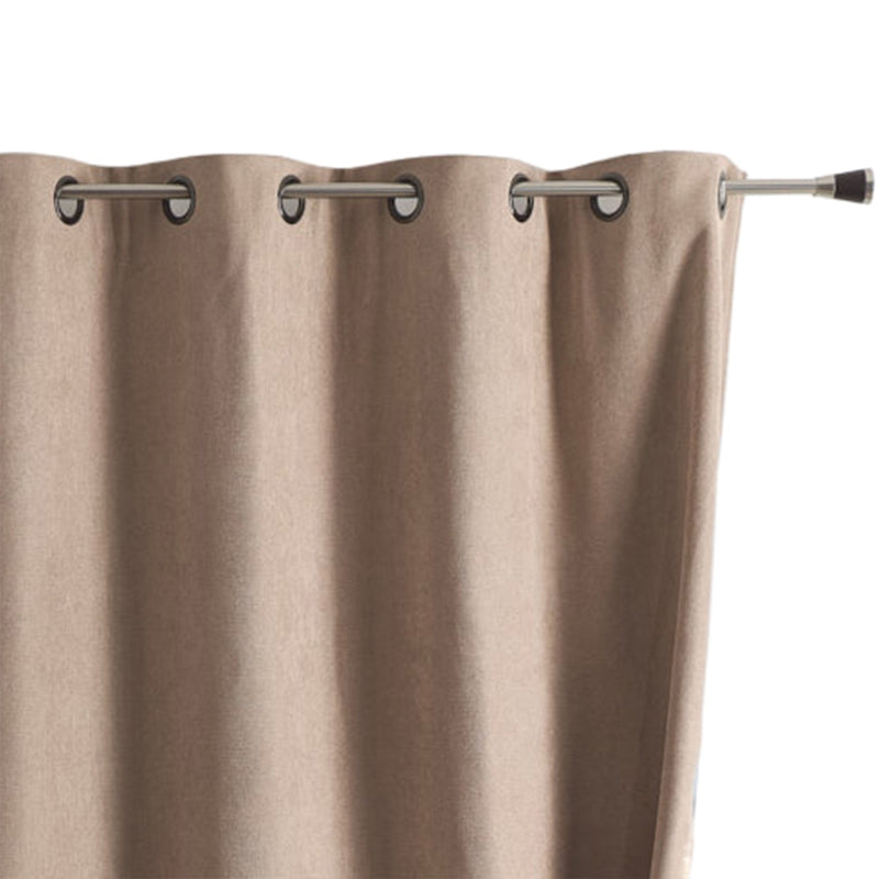 Rideau occultant isolant phonique beige 140x180cm, habillage fenêtre intérieur confortable