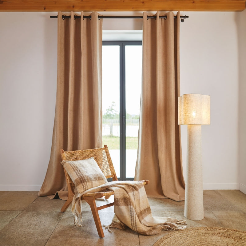 Rideau TYKA isolant, phonique et occultant beige 140x260cm