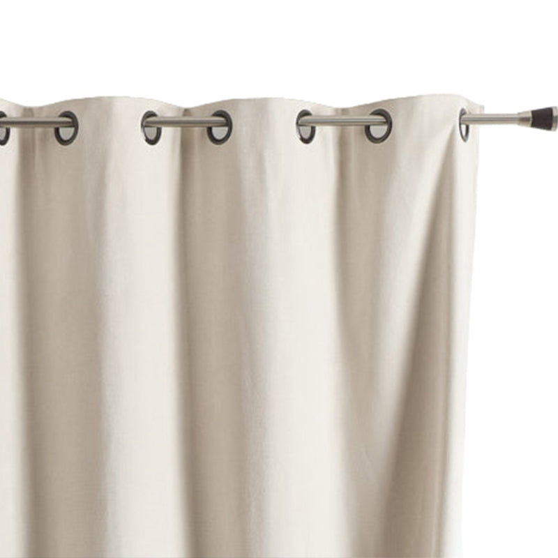 Rideau isolant phonique occultant blanc cassé 140x180cm, habillage fenêtre intérieur