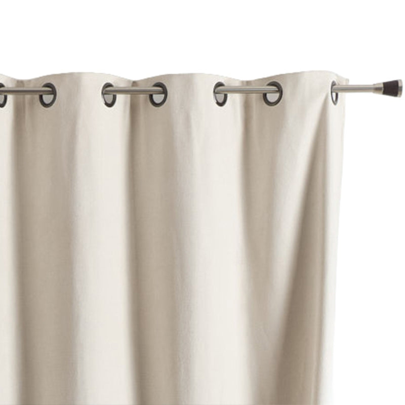 Rideau isolant phonique occultant blanc cassé 140x260cm, solution confort fenêtre