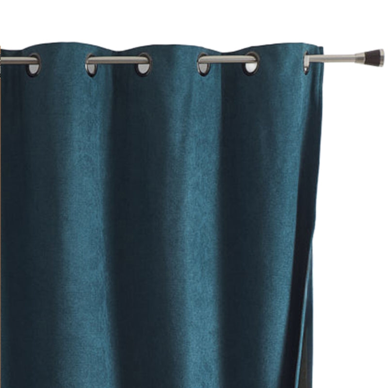 Rideau isolant phonique occultant bleu paon 140x180cm, décoration intérieure moderne