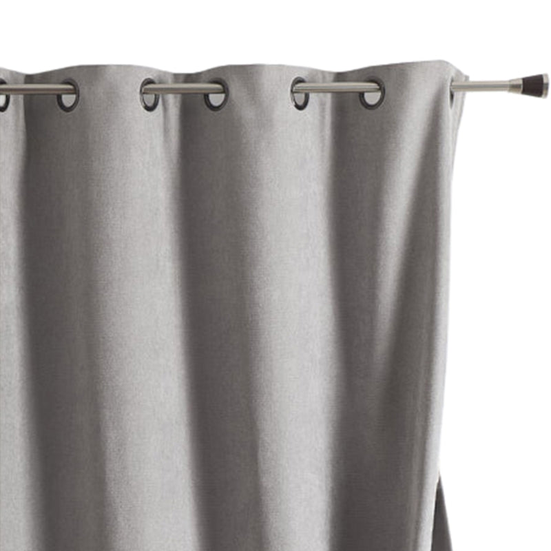 Rideau isolant phonique et occultant gris perle 140x180cm, décoration fenêtre intérieure