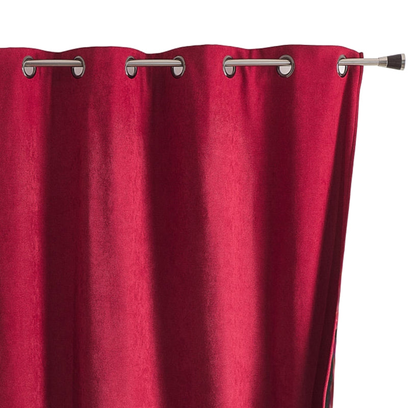 Rideau occultant isolant phonique TYKA coloris opéra 140x180cm, décoration intérieure