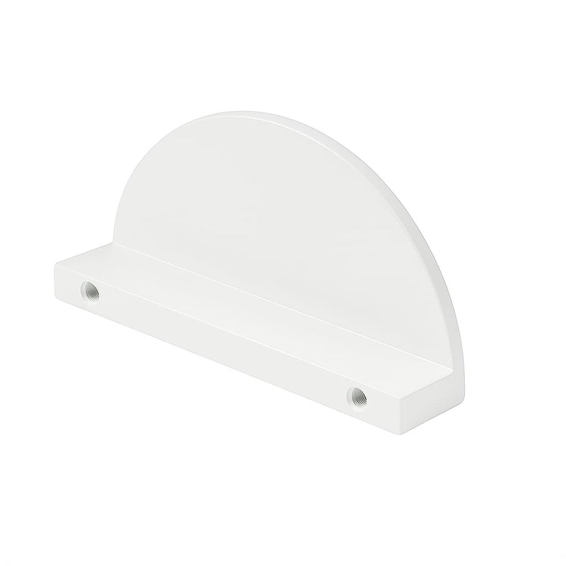 Poignée de meuble cuisine 74mm en métal blanc, finition contemporaine