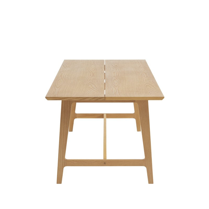 Table à manger PERRETTE rectangulaire placage chêne 200cm
