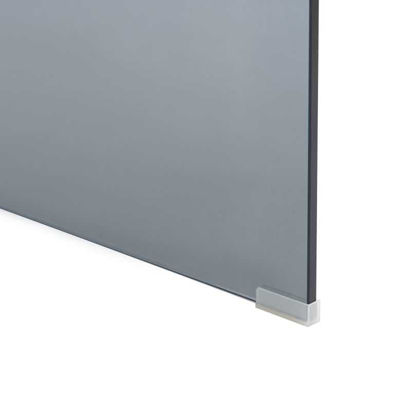 Table basse GINZA verre trempé noir 120cm