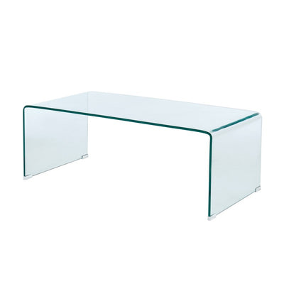 Table basse GINZA verre trempé transparent