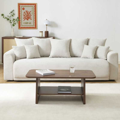 Table basse LANGO effet noyer