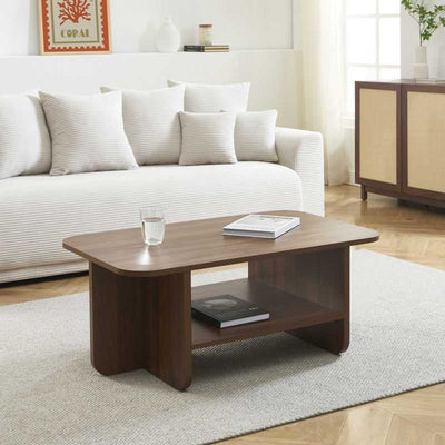 Table basse ROKIA effet noyer