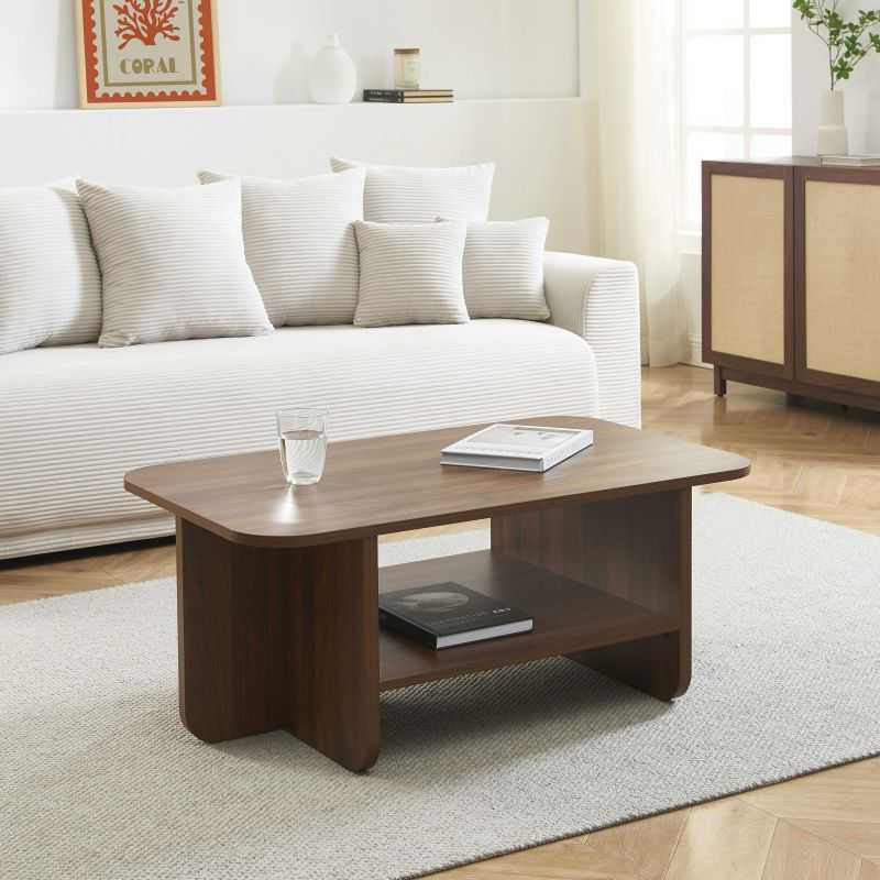 Table basse ROKIA effet noyer