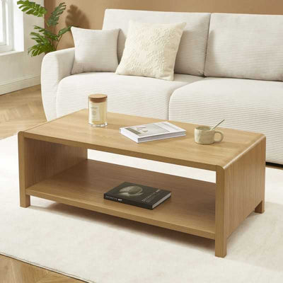 Table basse UTICA effet chêne