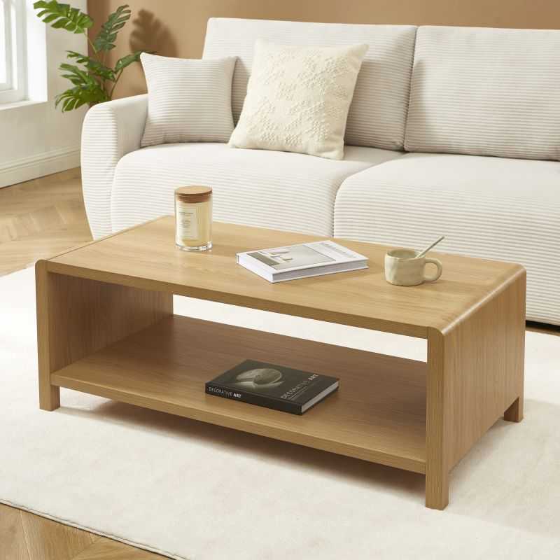 Table basse UTICA effet chêne