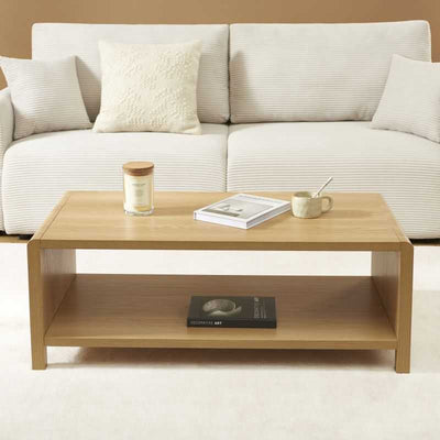 Table basse UTICA effet chêne