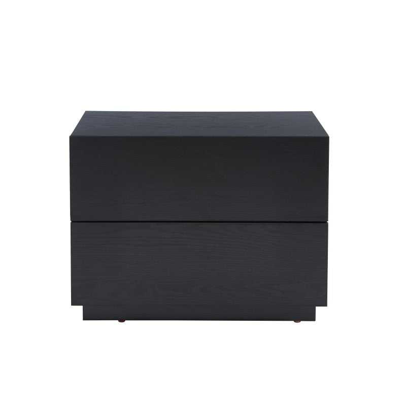 Table de chevet à LED noire MORPHEE, design élégant pour chambre à coucher