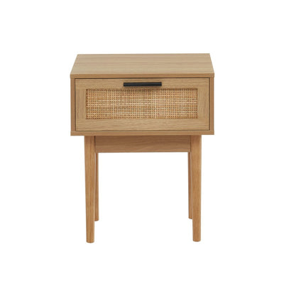 Table de chevet AMANA cannage rotin