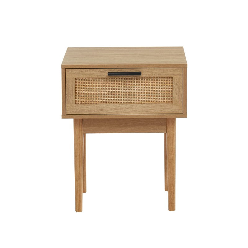 Table de chevet AMANA cannage rotin