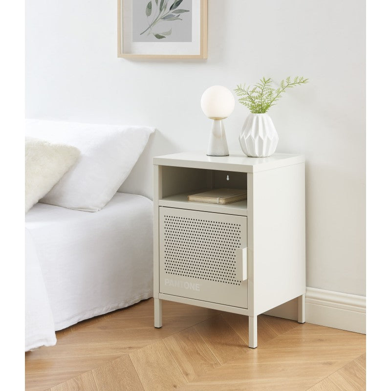 Table de chevet PANTONE métal beige sable