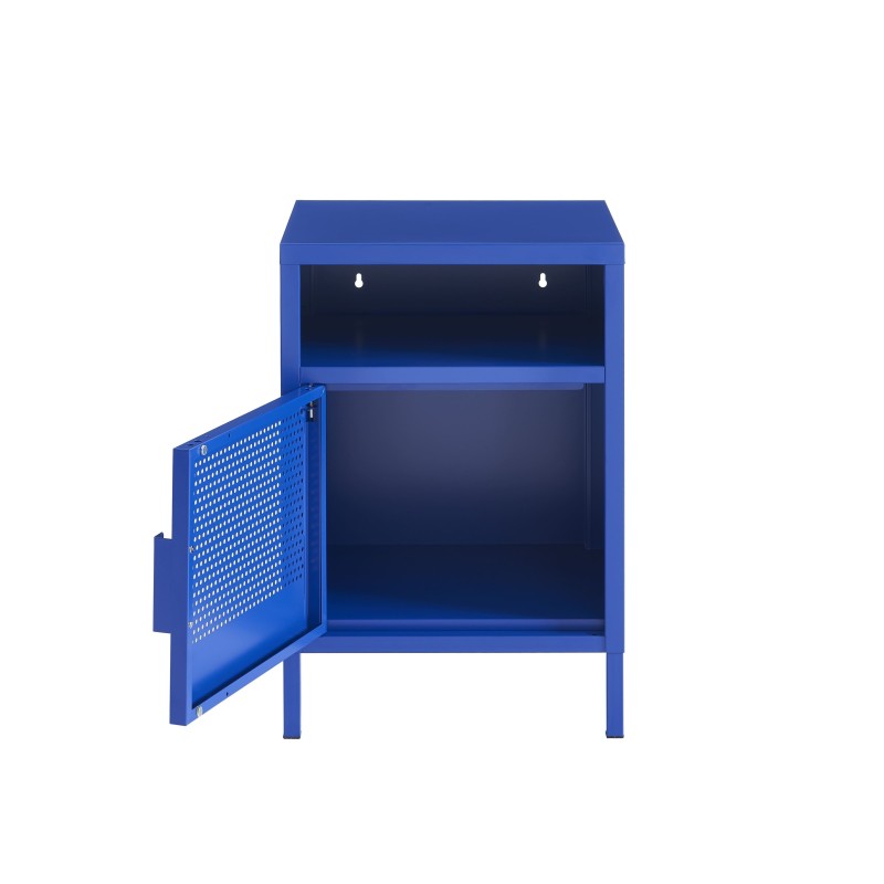 Table de chevet PANTONE métal bleu électrique
