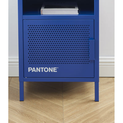Table de chevet PANTONE métal bleu électrique