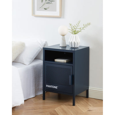 Table de chevet PANTONE métal bleu nuit