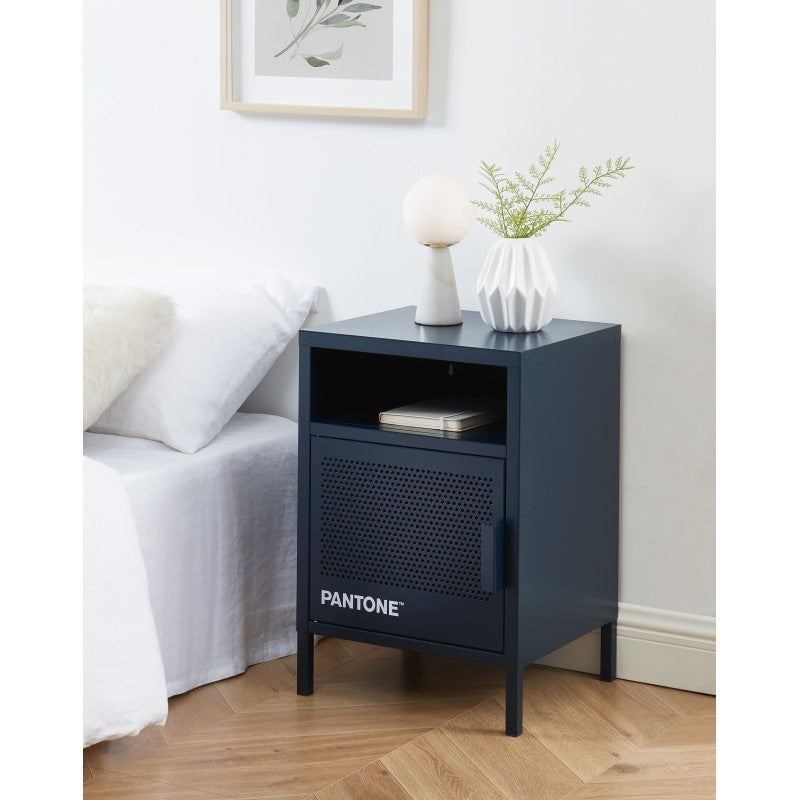 Table de chevet PANTONE métal bleu nuit