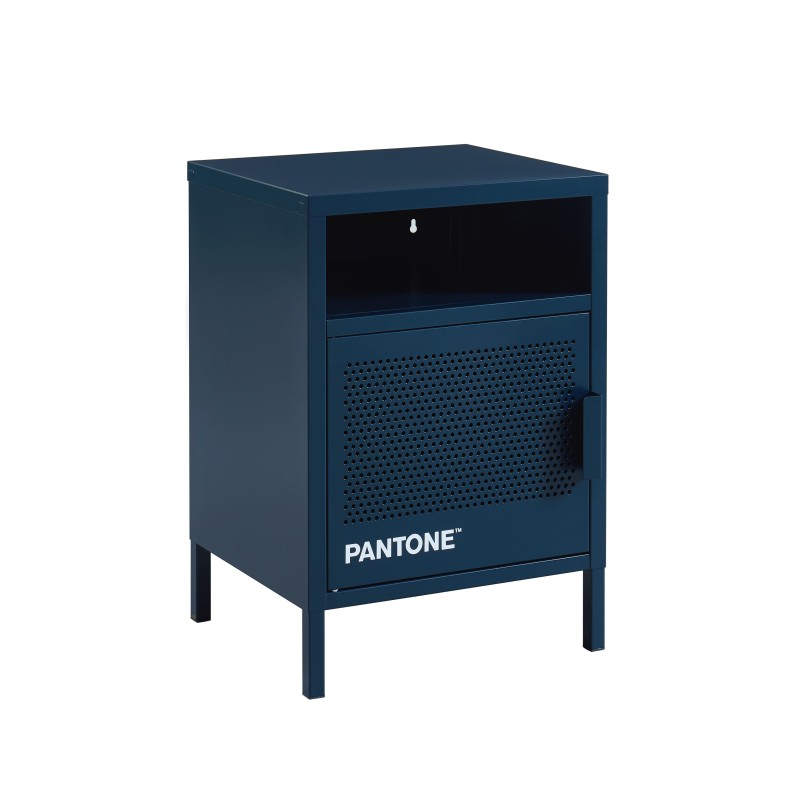 Table de chevet PANTONE métal bleu nuit