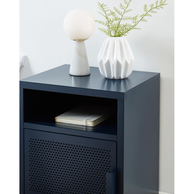 Table de chevet PANTONE métal bleu nuit