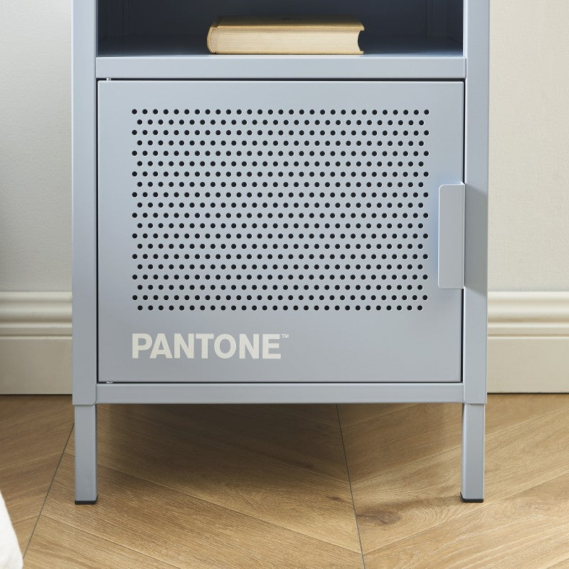 Table de chevet PANTONE métal gris bleu