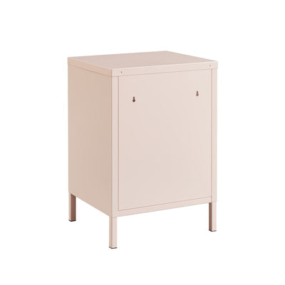 Table de chevet PANTONE métal rose blush