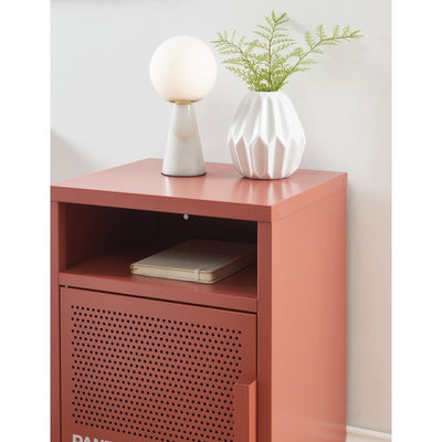 Table de chevet PANTONE métal terracotta