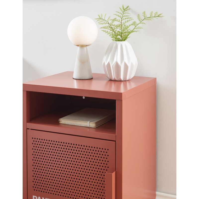 Table de chevet PANTONE métal terracotta