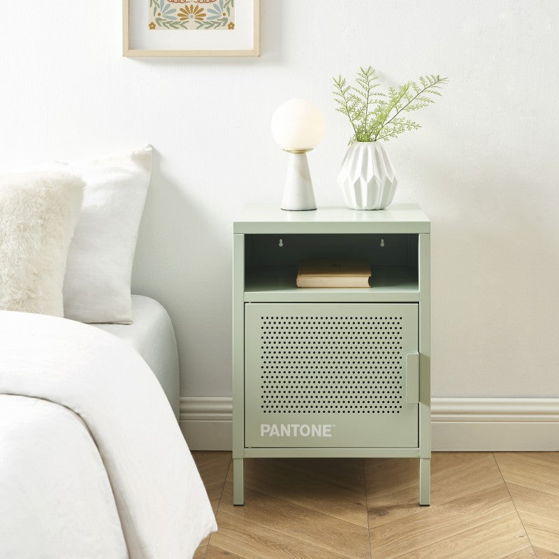 Table de chevet PANTONE métal vert amande