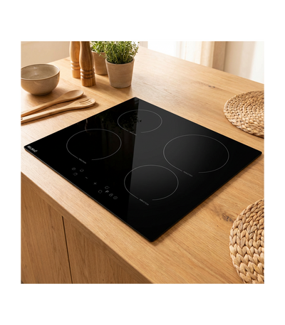 Plaque induction BELDEKO TI4V-120 : 4 foyers 7900 W encastrable, 4 boosters et minuterie individuelle par zone