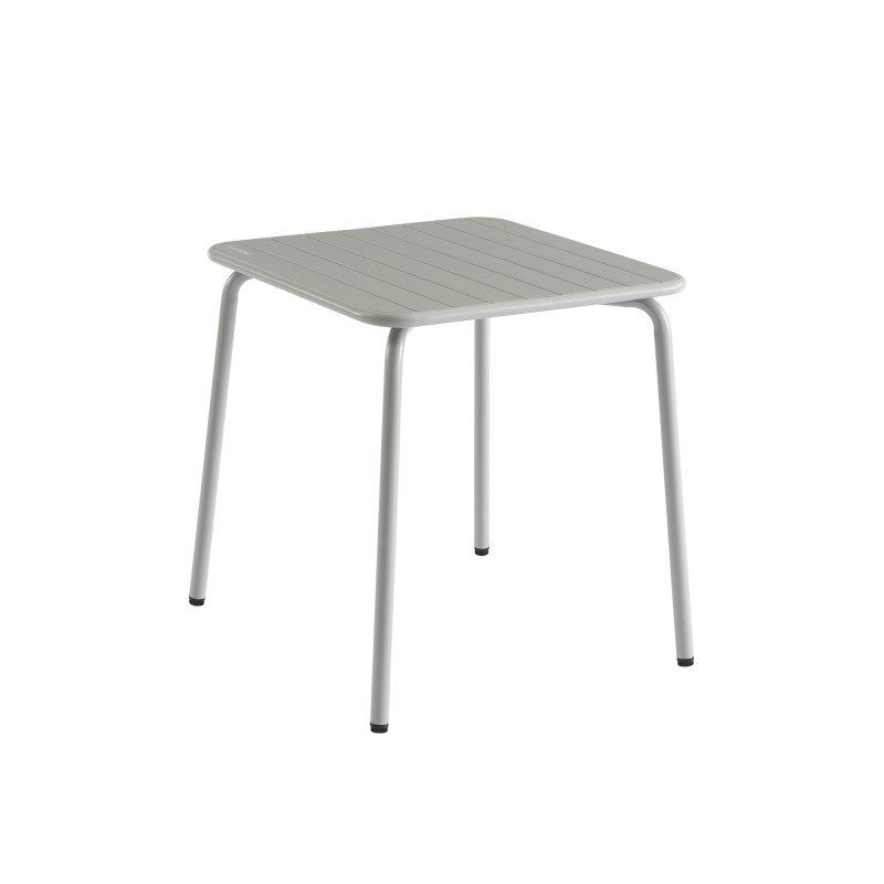 Table de jardin PANTONE carré en acier gris glacier 70 cm