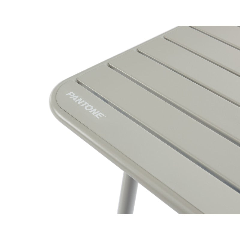 Table de jardin PANTONE rectangulaire en acier gris glacier 160 cm