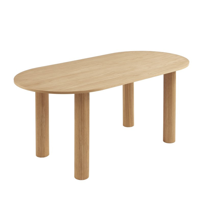 Table à manger PENELOPE placage chêne 180cm