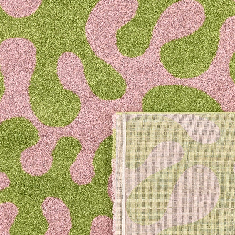 Tapis ABBY vert motif vintage 160x230 cm