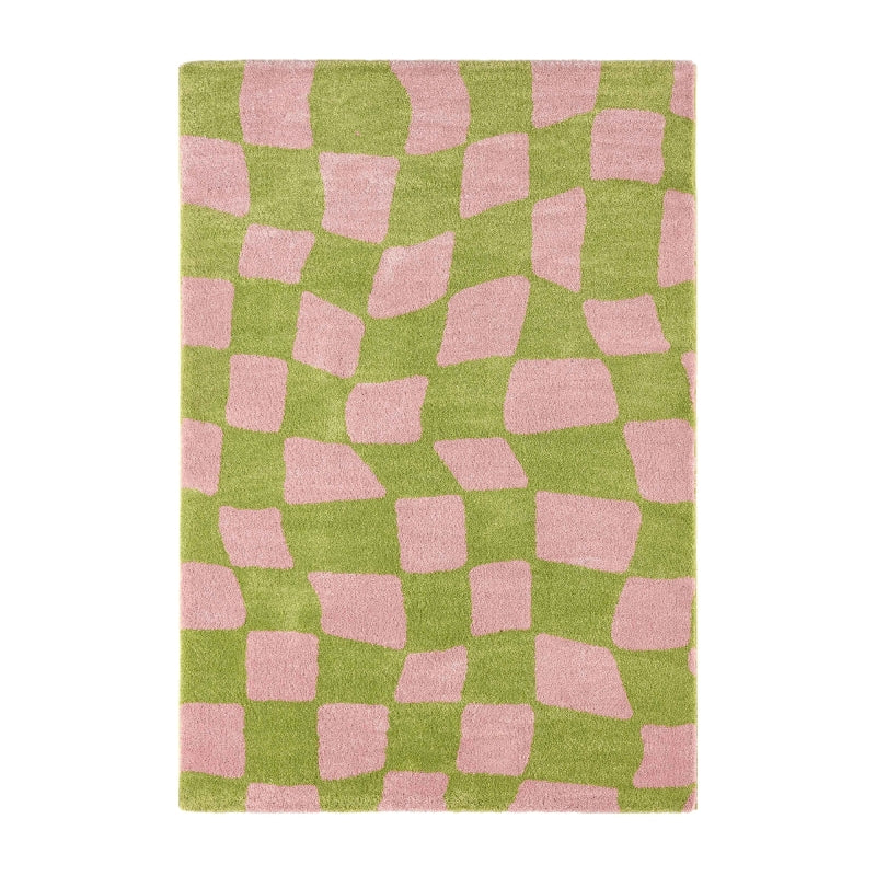 Tapis ABBY vert motif vintage 200x280 cm