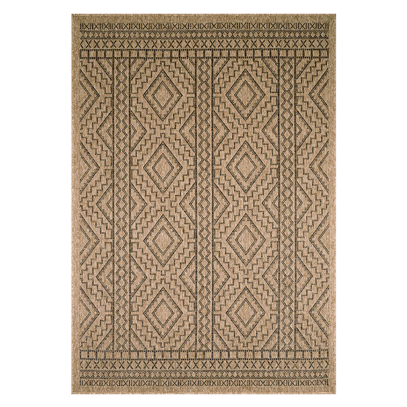 Tapis d'extérieur CAPRI marron aspect jute 200x290cm