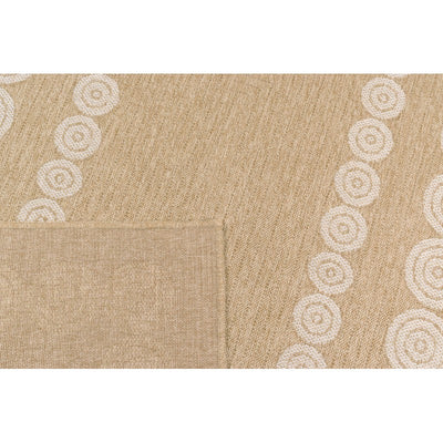 Tapis d'extérieur MALLORCA marron et blanc aspect jute 160x230cm