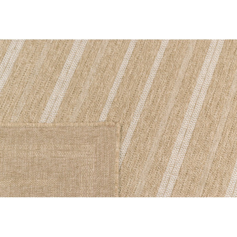 Tapis d'extérieur MENORCA marron et blanc aspect jute 160x230cm