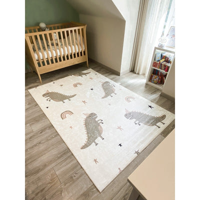 Tapis NOE vert motif dinosaures 160x230 cm
