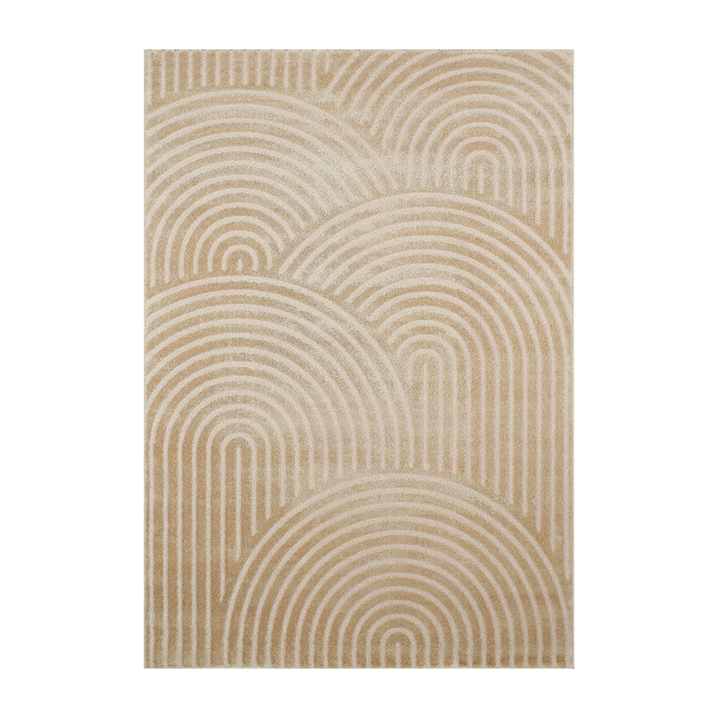 Tapis Olga beige motif arc en ciel 120x160 cm