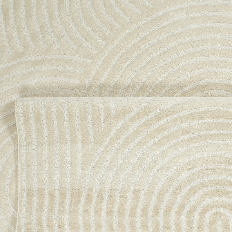 Tapis Olga crème motif arc en ciel 120x160 cm