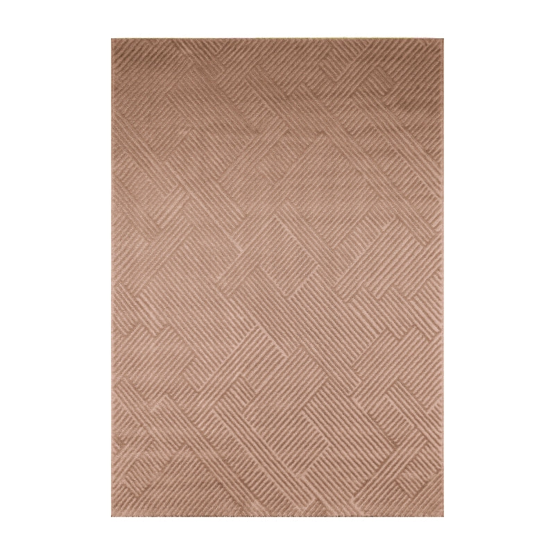 Tapis OLGA moka motif linéaire 80x150 cm