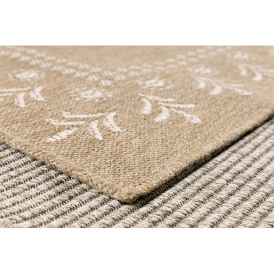 Tapis d'extérieur PONZA marron et blanc aspect jute 160x230cm