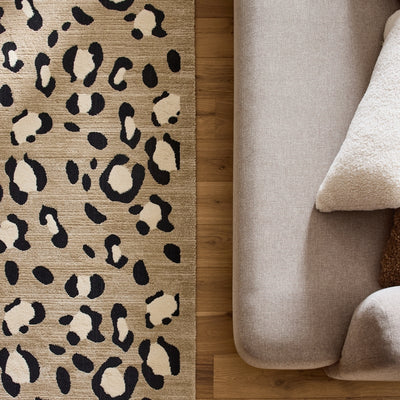 Tapis SAVA beige effet léopard 80x150 cm