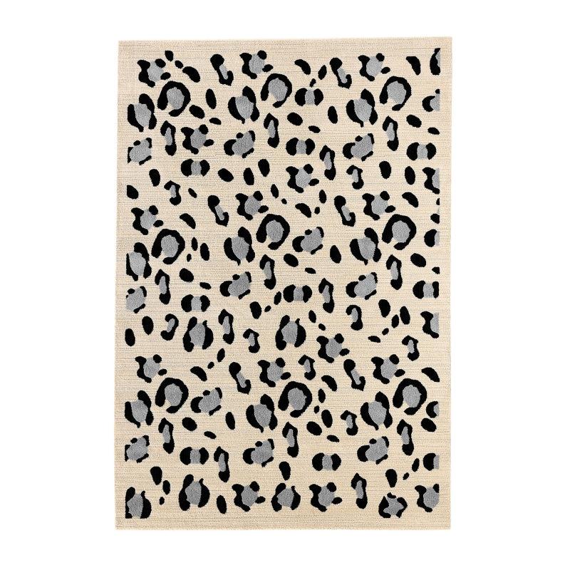 Tapis SAVA crème effet léopard 160x230 cm