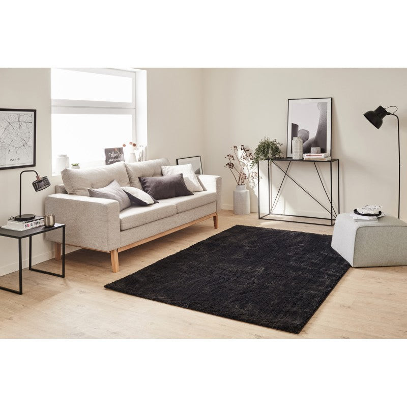 Tapis shaggy LUCE noir 120x160cm