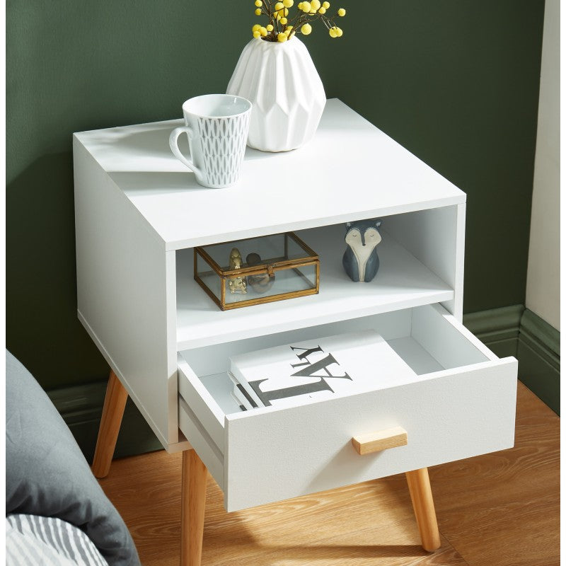 Table de chevet ULOS blanc